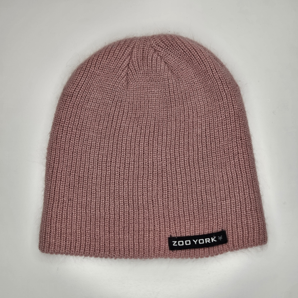 5/$25 Zoo York Pink Knit Beanie Soft Ribbed Winter Hat Slouchy OS